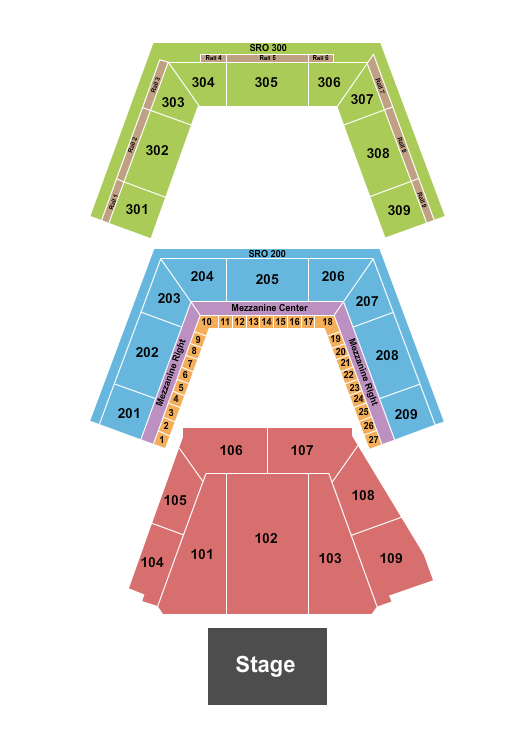 MGM Music Hall James Taylor Seating Chart